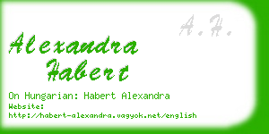 alexandra habert business card